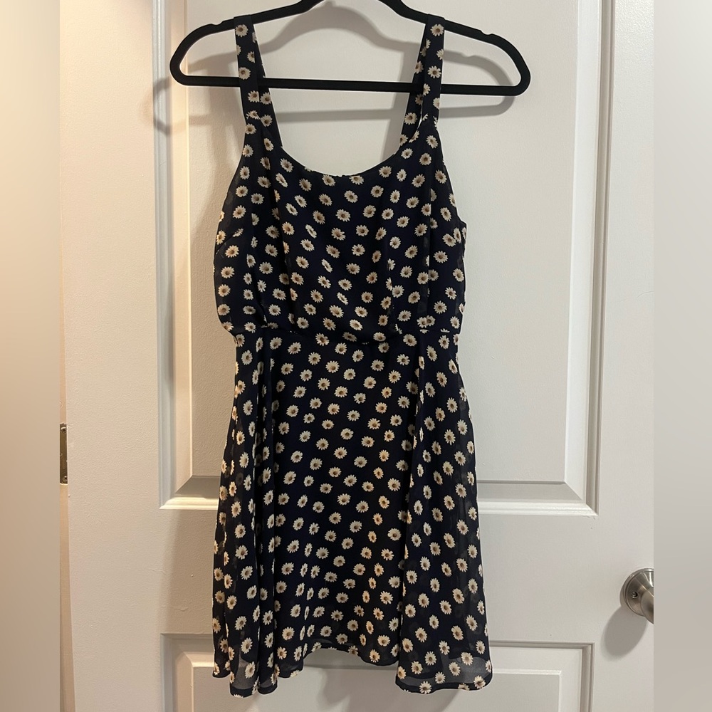 Lucca Couture (Urban Outfitters) Navy Sunflower Dress